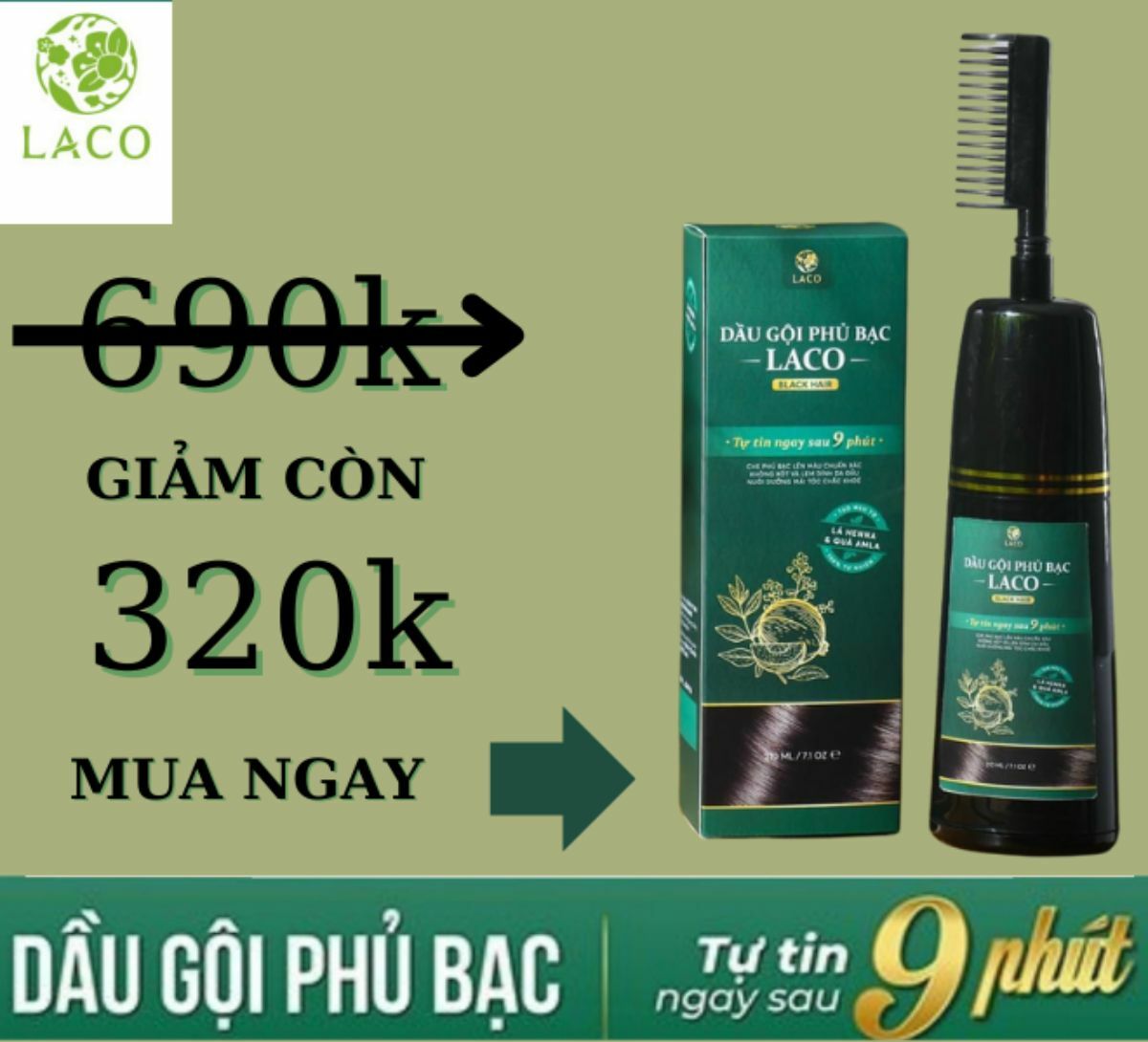dầu gội phủ bạc laco