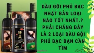dầu gội phủ bạc nhật bản loại nào tốt nhất