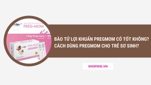 bào tử lợi khuẩn pregmom có tốt không, cách dùng pregmom cho trẻ sơ sinh