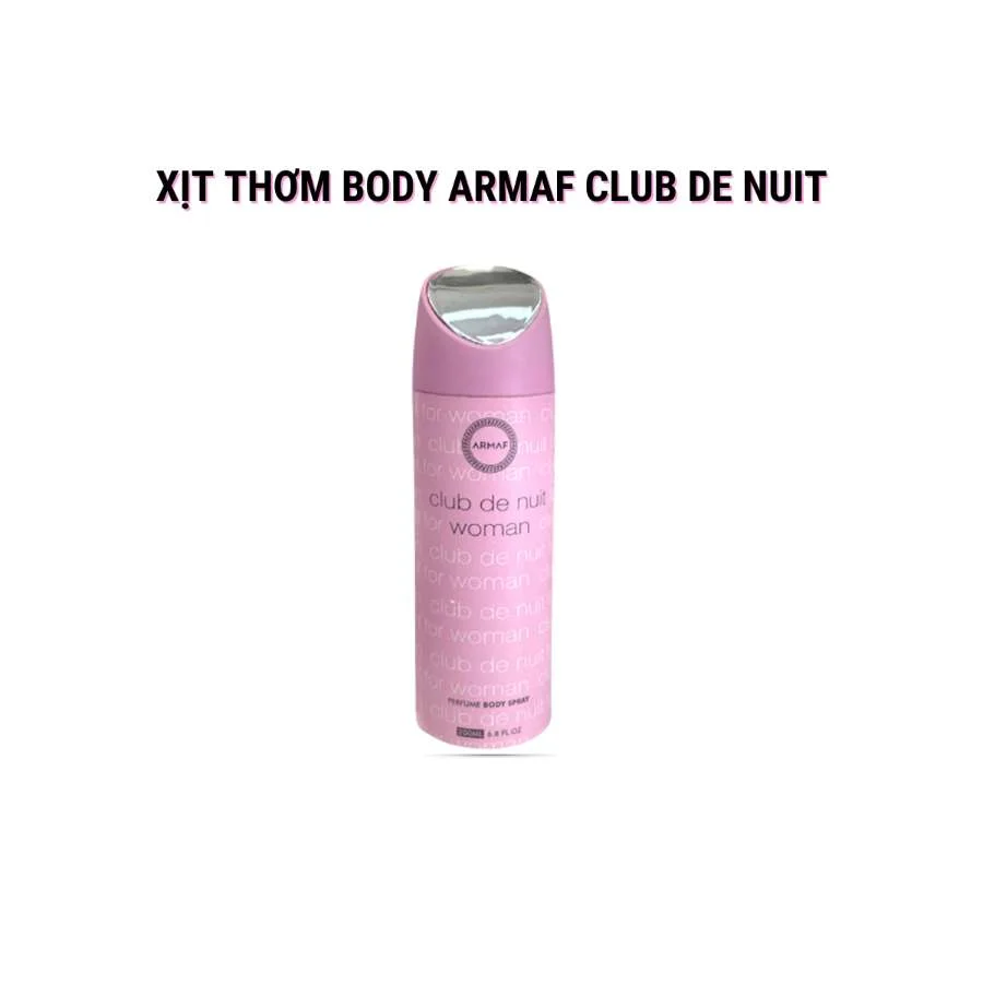 Xịt Thơm Body Armaf Club De Nuit