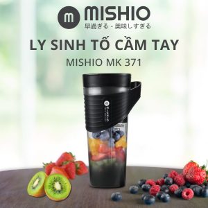 Máy Xay Sinh Tố Cầm Tay Chạy Pin Mishio MK371