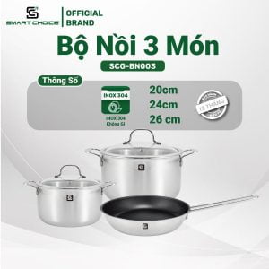 Bộ Nồi Inox SmartChoice SCG-NL001